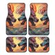 thumbnail image 1 of Balery Colorful Wave Dragon Head Juego de 4 Alfombrillas para Auto, Revestimientos de Caucho Resistente, Diseño Antideslizante, 1 of 7