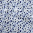 thumbnail image 1 of oneOone Cotton Poplin Royal Blue Fabric Floral & Greenery Quilting Supplies Print Sewing Fabric By The Yard 56 Inch Wide-YA, 1 of 6