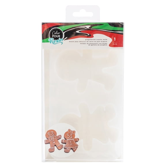 AC Color Pour Resin Mold-Gingerbread Coaster
