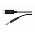 thumbnail image 3 of Belkin F7U079BT03-BLK Rockstar 3.5 mm Audio Cable with USB-C Connector, 3 of 5