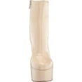 thumbnail image 2 of Jessica Simpson Madlaina Chalk Faux Patent Mid Calf Side Zip Block Heel Boots (Chalk, 8), 2 of 6
