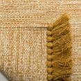 thumbnail image 3 of SAFAVIEH Montauk Justin Solid Braided Cotton Runner Rug, Gold, 2'3" x 7', 3 of 5