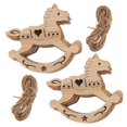 thumbnail image 4 of 20Pcs Christmas Tree Hanging Creative Wooden Pendant Natural Wood Slices for Christmas Party Decorations, 4 of 5