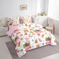 thumbnail image 3 of Manfei Boys Girls Xmas Gingerbread Man Snowflakes Bedding Comforter Set 7pcs,Merry Christmas Queen Bedding Sets Super Cozy,Happy New Year Queen Sheet Sets,Luxury Bedroom Decor,Reversible, 3 of 8