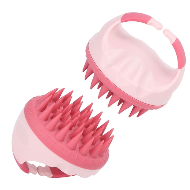 Masajeador de Cabello Masajeador de Cuero Cabelludo Cepillo de Campuño DePurador de Cuero Cabelludo, Silicona Manual Impermable Limpieza del Cuero Cabelludo Cepillo