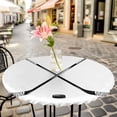 thumbnail image 6 of Ice Hockey Round Tablecloth for 36-44 Inch Tables, Fitted Table Cover with Elastic Edge, Modern Minimalist Ball Sports Game Art Waterproof Outdoor Table Cloth Protector for Patio Garden Dinner Picnic, 6 of 9