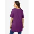 thumbnail image 2 of Woman Within Plus Size Perfect Short-Sleeve Boatneck Tunic, 2 of 6