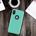 thumbnail image 6 of GSA Metallic Dual Hybrid Case For iPhone XS Max (6.5") - Teal, 6 of 20