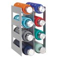 thumbnail image 5 of mDesign Plastic Water Bottle/Wine Rack Organizer, 4 Tiers, 8 Bottles - Gray, 5 of 7