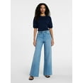 thumbnail image 4 of Time and Tru Women's Wide Leg Jeans, 31" Inseam, Sizes 0-22, 0L-22L, 4 of 6