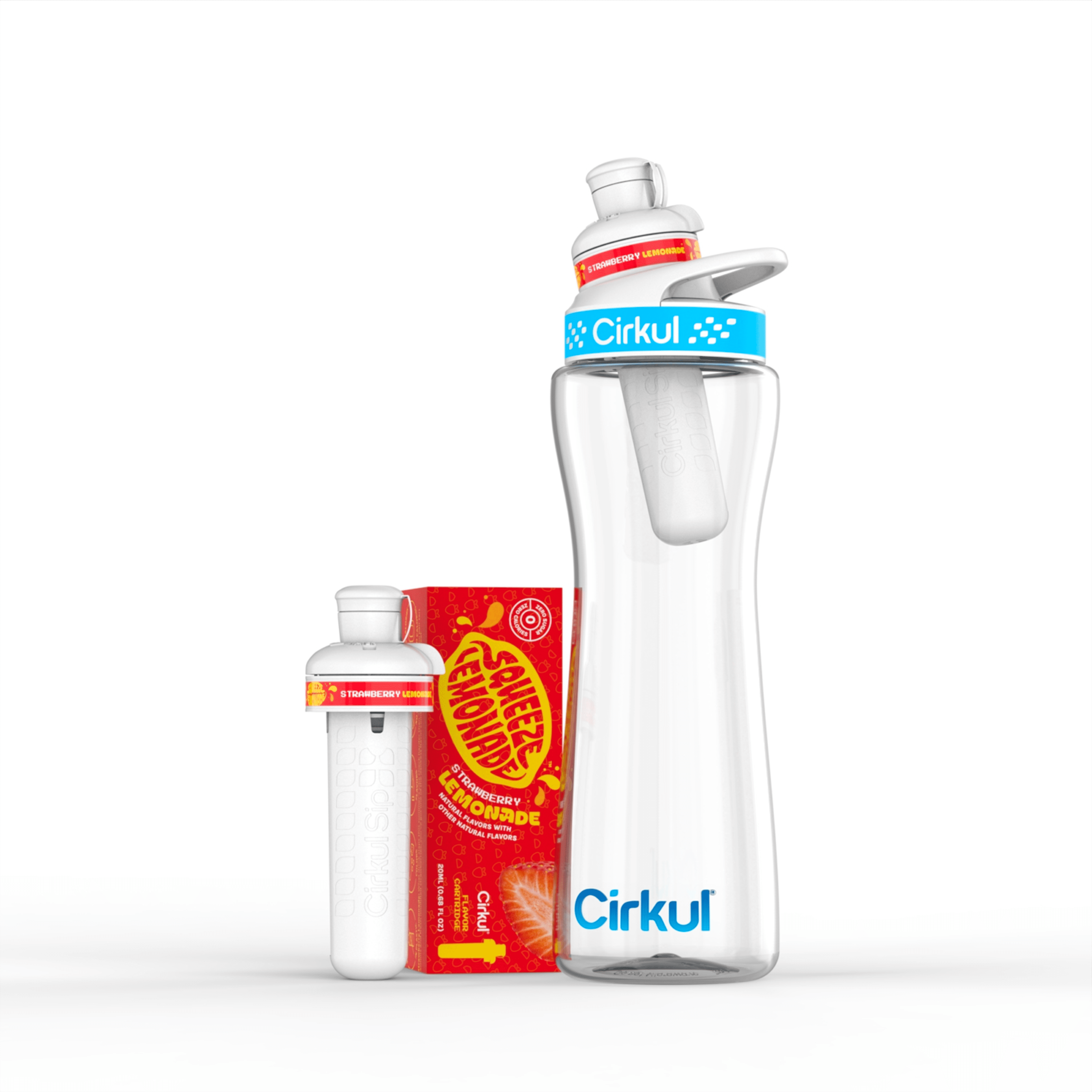 (2 pack) Cirkul Squeeze Strawberry Lemonade Flavor Cartridge, Drink Mix, 1-Pack