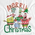 thumbnail image 2 of SpongeBob Merry Christmas Group Unisex Infant Snap Suit for Baby, White, Medium, 2 of 3