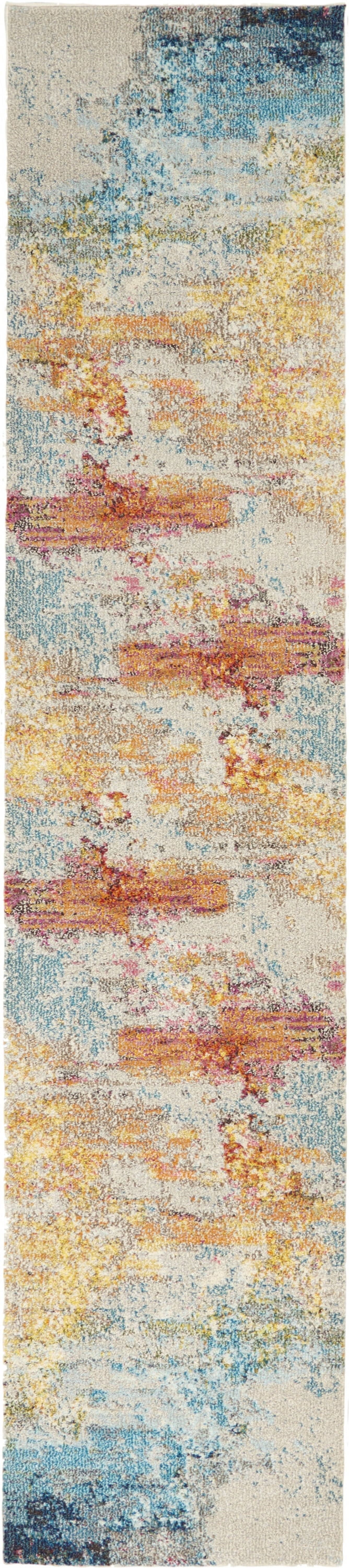Nourison Celestial Abstract Sealife 2'2" x 7'6" Area Rug, (2x8)