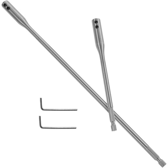 KALLORY 1 Set Drill Extension Rod High Carbon Steel for Drilling in Woodworking Construction Projects