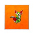 thumbnail image 1 of Cuadro Decorativo Galerias El Triunfo Estilo Arte Wpap Diseño Gato Fondo Naranja, 1 of 3