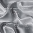 thumbnail image 6 of Silk Touch Satin Pillowcase Set, Amino Acids Infused 2 Pack for Anti-wrinkle Benefits, Grey 20" x 26", 6 of 7