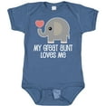 thumbnail image 3 of Inktastic Great Aunt Loves Me Elephant Boys or Girls Baby Bodysuit, 3 of 5