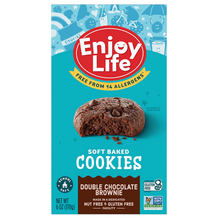 Enjoy Life Double Chocolate Brownie Soft Baked Cookies, 6 oz