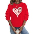 thumbnail image 6 of Love Like Jesus Sweatshirts for Women Valentines Sweatshirt Leopard Letter Long Sleeve Pullover Top, 6 of 8