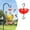 🔥 A_New#424, variant on Hummingbird Feeder Ant Moat Hook Accessory | Large 3.85" Transparent Cup, Red Umbrella Design | Protects Feeder From Ants, Durable Garden Decoration, Easy Install, Brush Included
