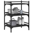 thumbnail image 3 of vidaXL Kitchen Trolley Black 50x35x75.5 cm Engineered Wood, 3 of 5