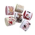 thumbnail image 4 of 7 Piezas Cintas de Borde con Cable de Navidad Cinta de Envoltura con Diseño Navideño 2M Cómodo Manualidades DIY para Decoración, 4 of 7