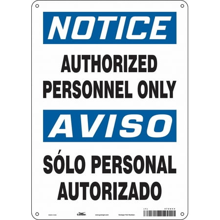 

Condor Safety Sign 14 inx10 in Aluminum 472U44 472U44 ZO-G5258309