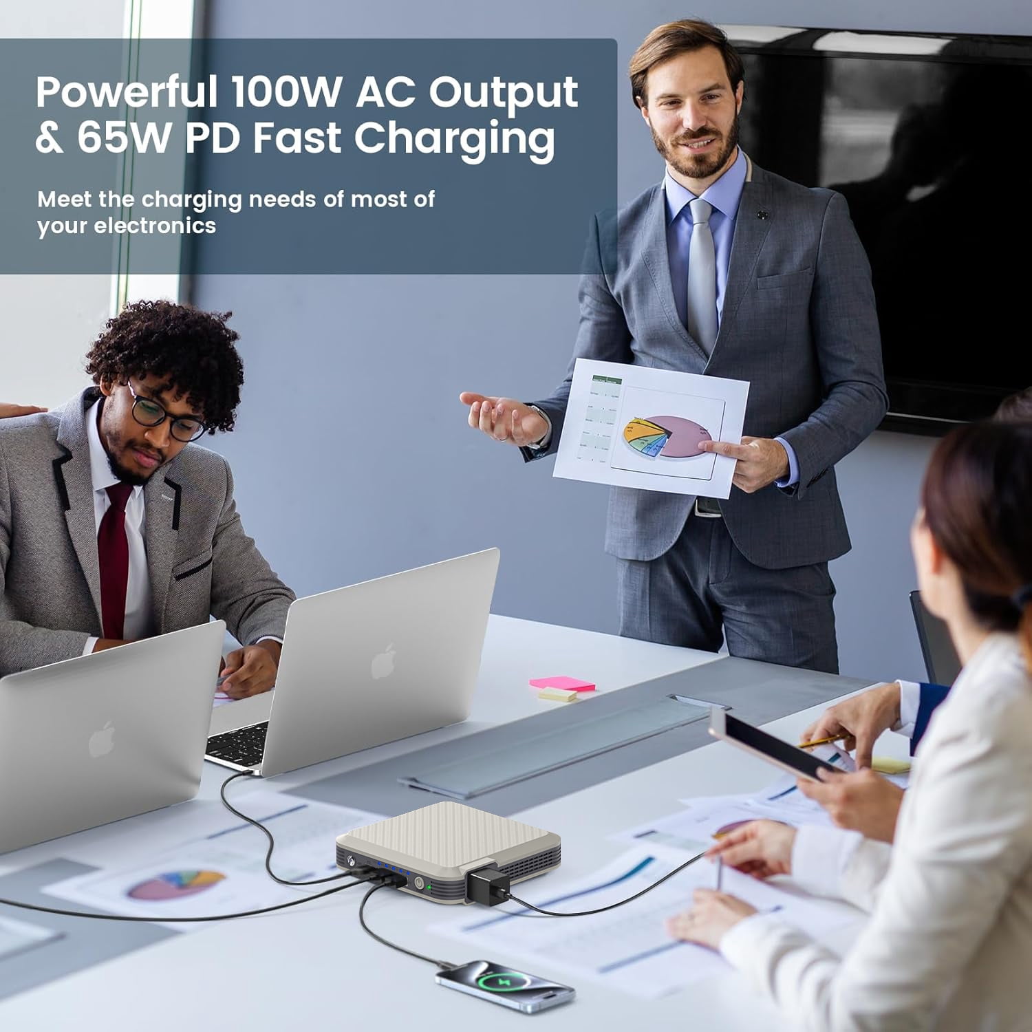 MASALUO P16 100W Portable Power Bank with AC Outlet - 20000mAh Laptop Power Bank for Laptop, Hunting and Outdoor Use