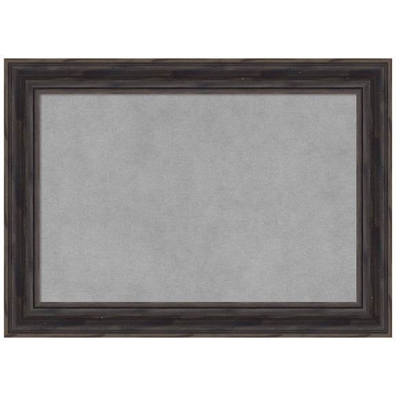Amanti Art Rustic Pine Black Narrow Framed Magnetic Board 15 x 15 in.