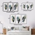 thumbnail image 4 of Designart "Philodendron Leaf Green III" Floral Leaves Framed Wall Art Set Of 3 - Green Leaves Frame Canvas Set For Living Room Decor, 4 of 7