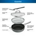 thumbnail image 3 of Ninja Foodi Never Stick Possible Pan, Non Stick, Fry Pan, Sea Salt Grey, 3 of 11