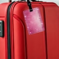 thumbnail image 5 of Pink Faux Glitter Faux Leather Travel Luggage Tag, 5 of 7