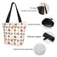thumbnail image 6 of Kdxio Strawberry Women Reusable Grocery Bags Foldable Ripstop,Reusable Shopping Bags for Shopping,Gym,Gift, 6 of 8
