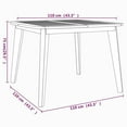 thumbnail image 2 of vidaXL 5 Piece Garden Dining Set Solid Wood Acacia, 2 of 8
