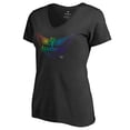 thumbnail image 2 of Women's Black Dallas Wings Team Pride V-Neck T-Shirt, 2 of 3