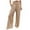 Khaki, variant on PATLOLLAV Summer Womens Loose Wide Leg Pants High Waist Straight Pants Casual Pants