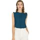 thumbnail image 1 of INSPIRE CHIC Blusas Elegante Sin Mangas Vintage De La Década De 1950 Con Volantes Para Oficina De Negocios Para Mujer Azul verde S, 1 of 6
