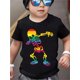 thumbnail image 1 of Halloween T-shirt - Summer Boys' Fashion Short Sleeve Colorful Skull Print Casual Outdoor Top, 1 of 6