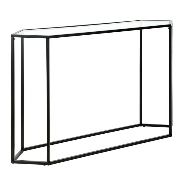 Kameraad onkruid zone Evelyn&Zoe Modern Metal Hexagonal Accent Table with Glass Top - Walmart.com