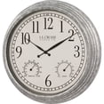 thumbnail image 4 of La Crosse Clock 14 inch Silas Indoor/Outdoor Galvanized Quartz Analog Wall Clock,  433-3236, 4 of 7