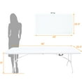 thumbnail image 2 of 8ft Folding Table with Side Lock / Indoor Events & Outdoor Gatherings / Easy to Store, 2 of 3