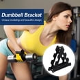 thumbnail image 4 of HONITANO Strong Black Dumbbell Organizer Stand with Space Saving Triangle Frame, 4 of 4