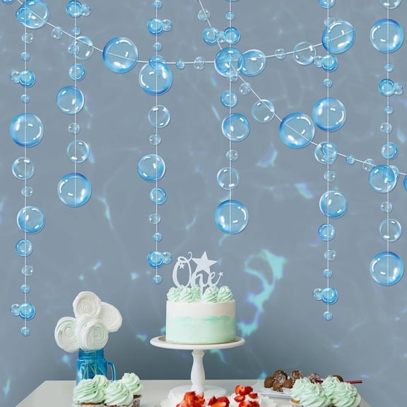 Cheerland 10-Piece Blue Bubble Garlands, 60 ft
