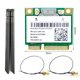 thumbnail image 3 of Ax200 Ax3000 Inalámbrico Bluetooth 5,1 Tarjeta De Red De Doble Banda 5G/2,4G Wifi 6 Adaptador Gigabit Mini Tarjeta De Red Pcie Inevent EL010295-00, 3 of 6