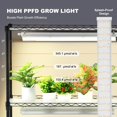 thumbnail image 4 of Plant Stand with Grow Light Grow Light Shelf with Cover and Thermometer Plant Shelf with Grow Light Full Spectrum Light Mini Plant Stand with Timer for Seed Starting ( s Light, 4 of 9