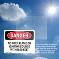 thumbnail image 6 of (2 Pack) No Open Flame Or Ignition Source Within 50 Feet OSHA Danger Sign, 6 of 7