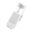 thumbnail image 2 of unbranded Badge Acrílico Glitter Con Clip Para Uso Enfermería Resistente Y Plateado, 2 of 8