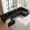 Black, variant on SOULART 138.5" U Shaped Sectional Couch,Black Cloud Boneless Sofa For Living Room,Plush Corduroy Couches With Deep Seat Chaise Lounge,No Assembly Required