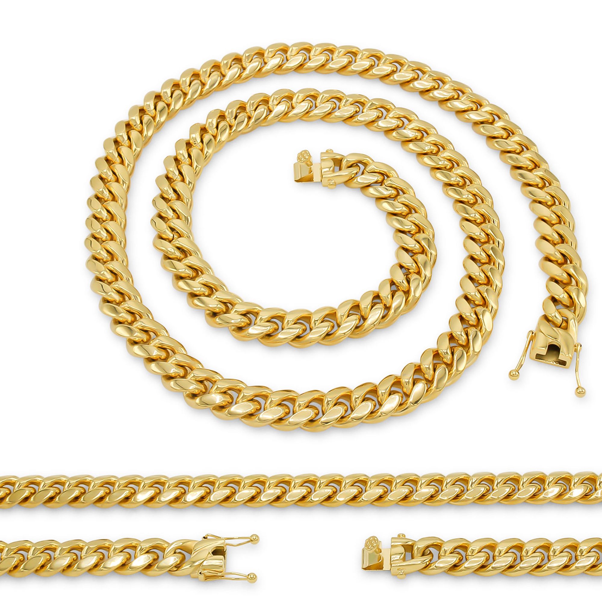 Thick Curb Chain for Mask Gold Brass Mask Chain Cuban Link Gold Curb Chain Gold Mask Chain Curb Mask Chain Mask Jewelry