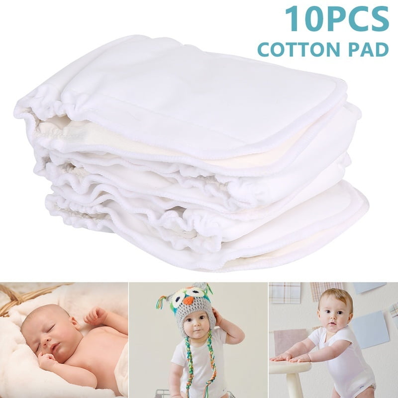 10 Pcs five layer Reusable One Size Pocket Cloth Diaper Insert Super